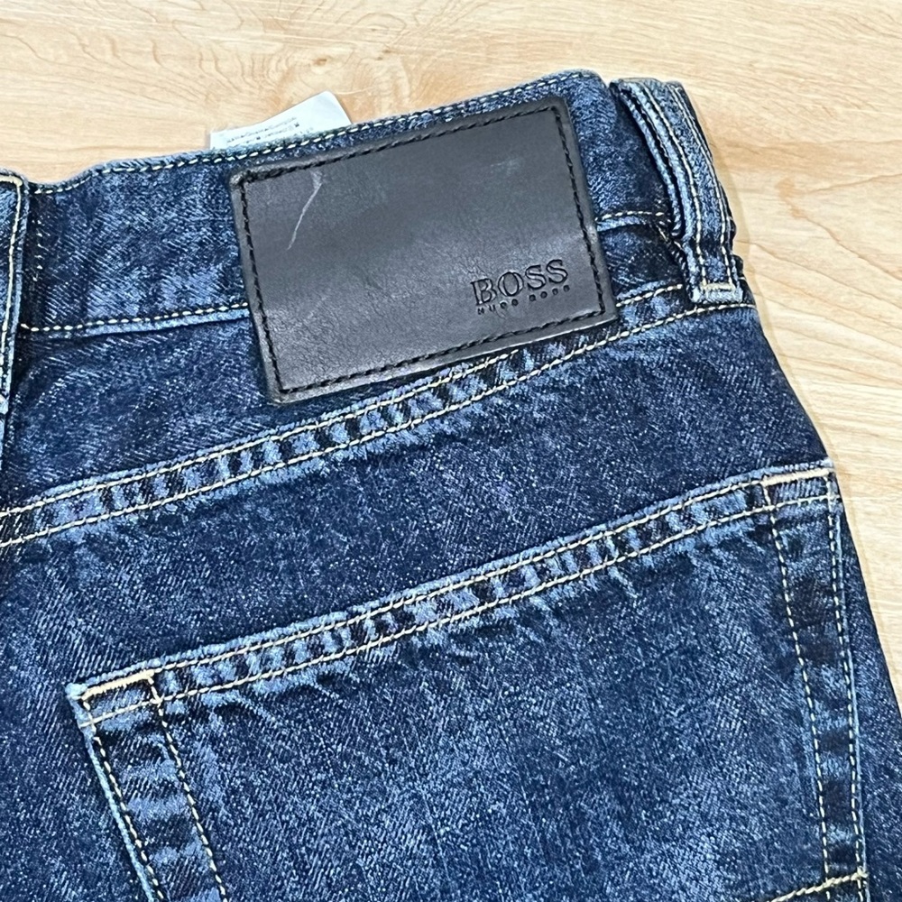Boss Dark Blue Denim Jeans for Men